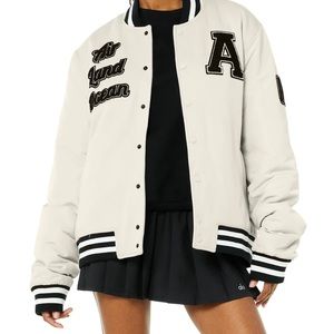 Vintage authentic 80s wool & leather high school letter jacket